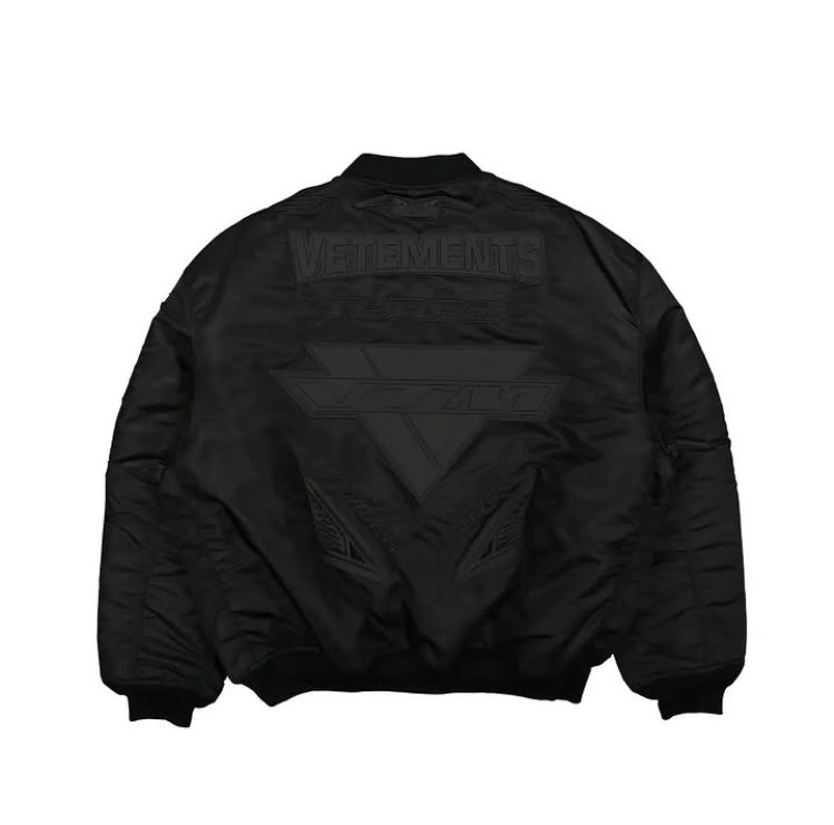 Vetements x Alpha Industries Blackout Racing Bomber Jacket