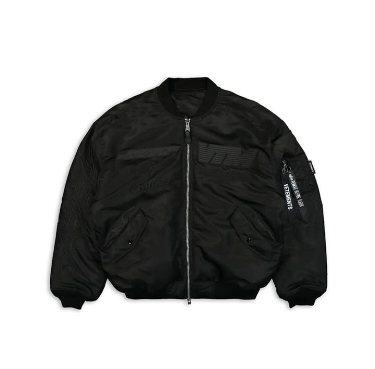 Vetements x Alpha Industries Blackout Racing Bomber Jacket