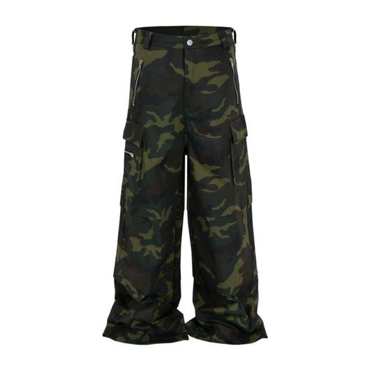 Vetements Khaki Patched Camo Cargo Pants